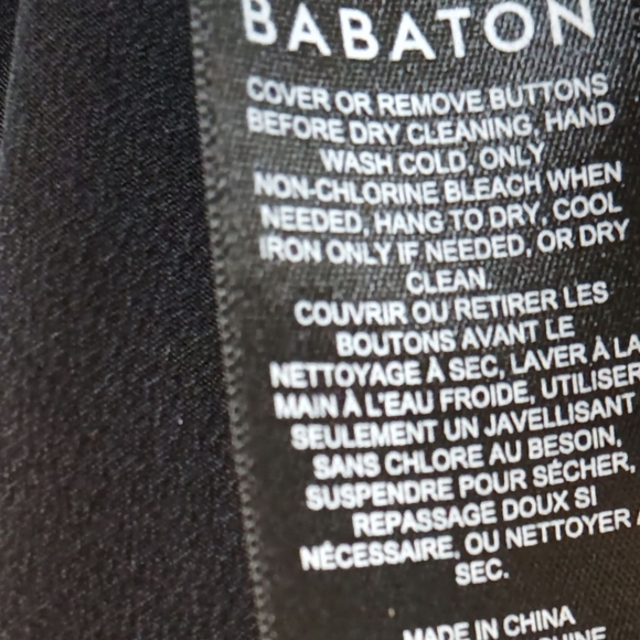 Aritzia Babaton Black 100% Silk Long Sleeve Button Down Shirt - Picture 3 of 7